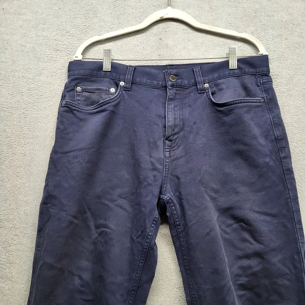 Banana Republic Men Pants 33X32 Navy Chino Twill The Traveler Slim 31